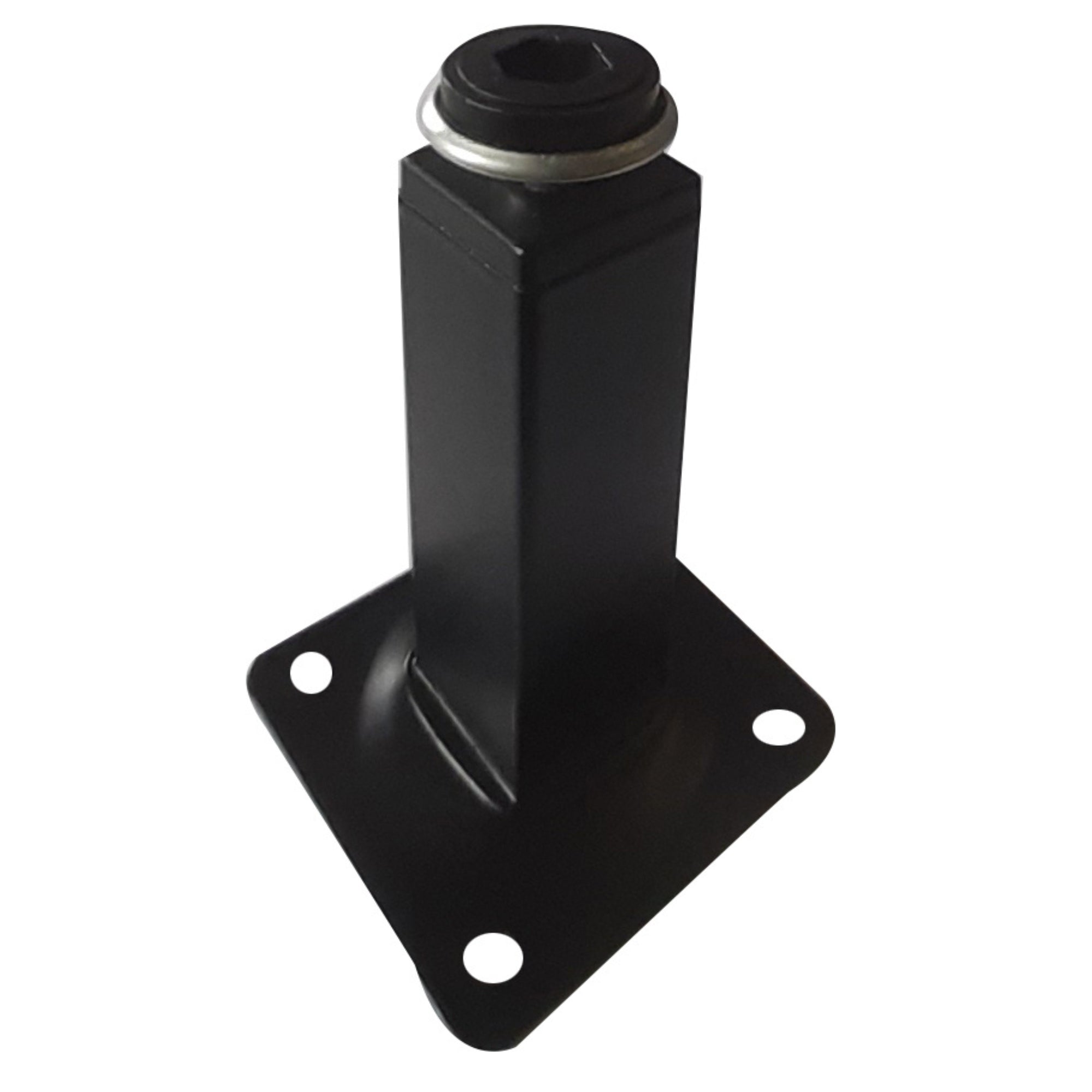 ROCO Adjustable Table Leg With Square Black Plate 100mm x 25mm