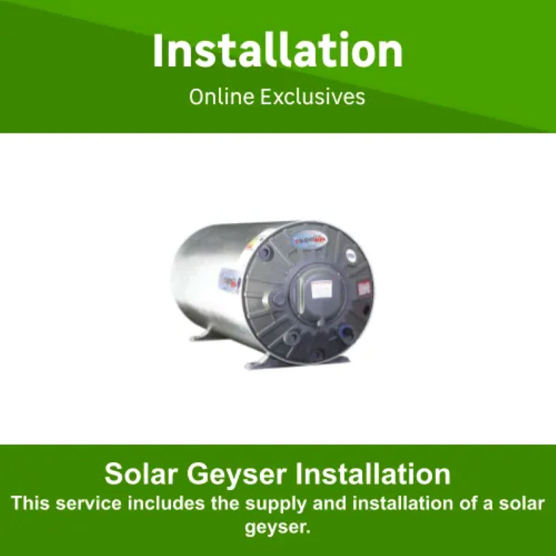Solar Geyser Installation by Plumbing Johannesburg