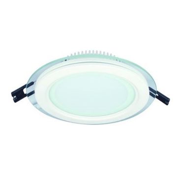 12W 85-265V 100mm Diameter Round C/W Glass LED Downlight 3000K