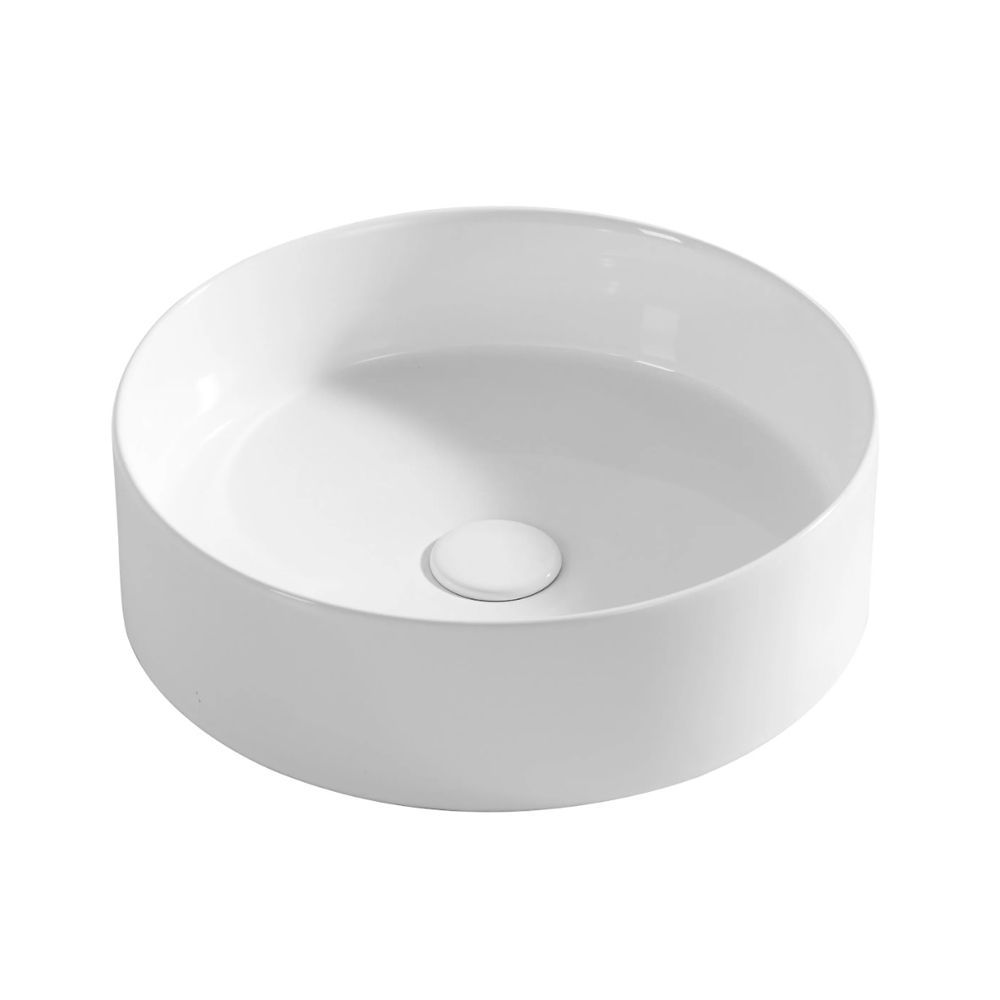 TCB014- ROUND WHITE BASIN