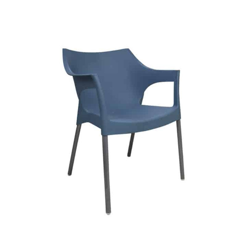 Vividitto - Chelsea Cafe Arm Chair - Blue