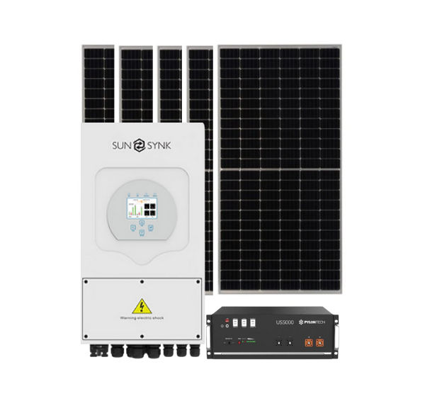 SolarEase bundle: 5kw inverter, 2.5kwp solar panels, 5kwh battery ...