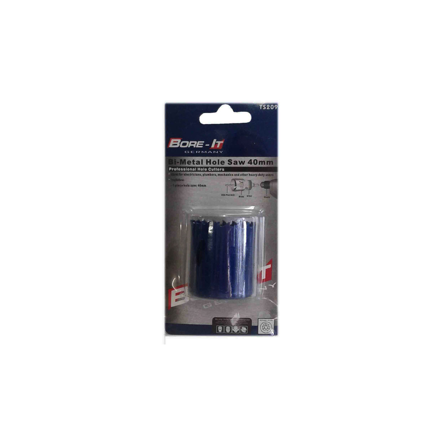 Bore-it - Hole Saw - Bi-metal - 40mm - 8 Pack