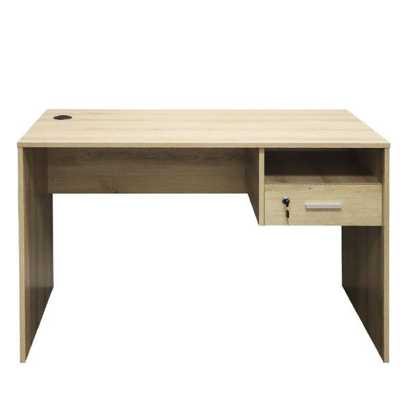 Denver Office Furniture | Office Desk with Single Lockable Drawer  | Washed Shale
