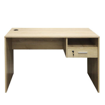 Denver Office Furniture | Office Desk with Single Lockable Drawer  | Washed Shale