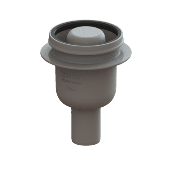 Drain body, Classic bathroom drain System 100, DN 50, Vertical outlet, Odour trap 50 mm
