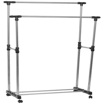 Adjustable Double-Pole Garment Organizer