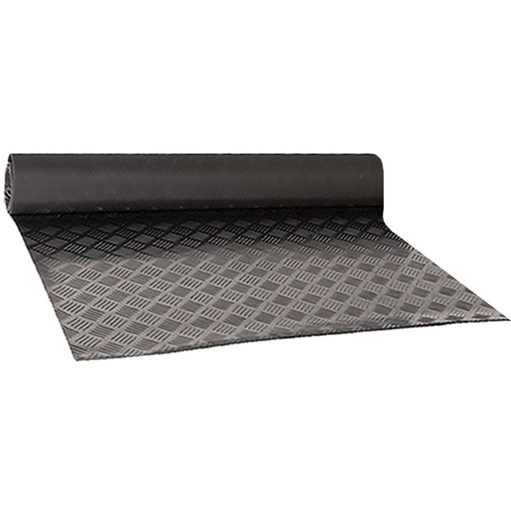Matoc Designs - 3mm Rubber Flooring Black - Checker - (4m x 1.5m)