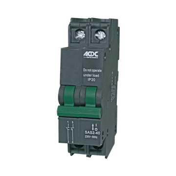 Isolator 2 Pole 13mm 63A