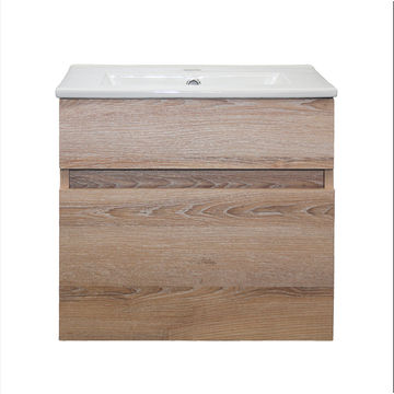 Denver Stylo Compact Floating Bathroom Vanity | Washed Shale | 500
