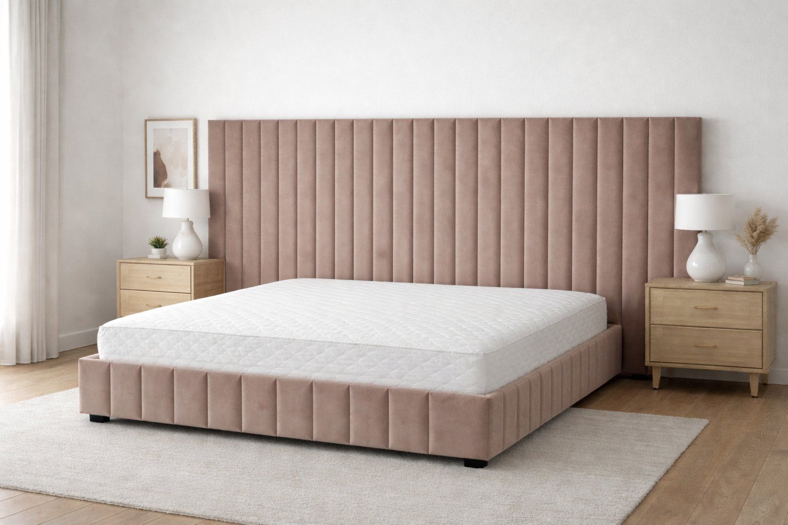 Ensuite Headboard & Base Beige - Queen