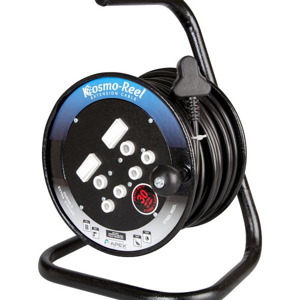 Locally Sourced 30M 16A Extension Cord On Open Metal Reel
