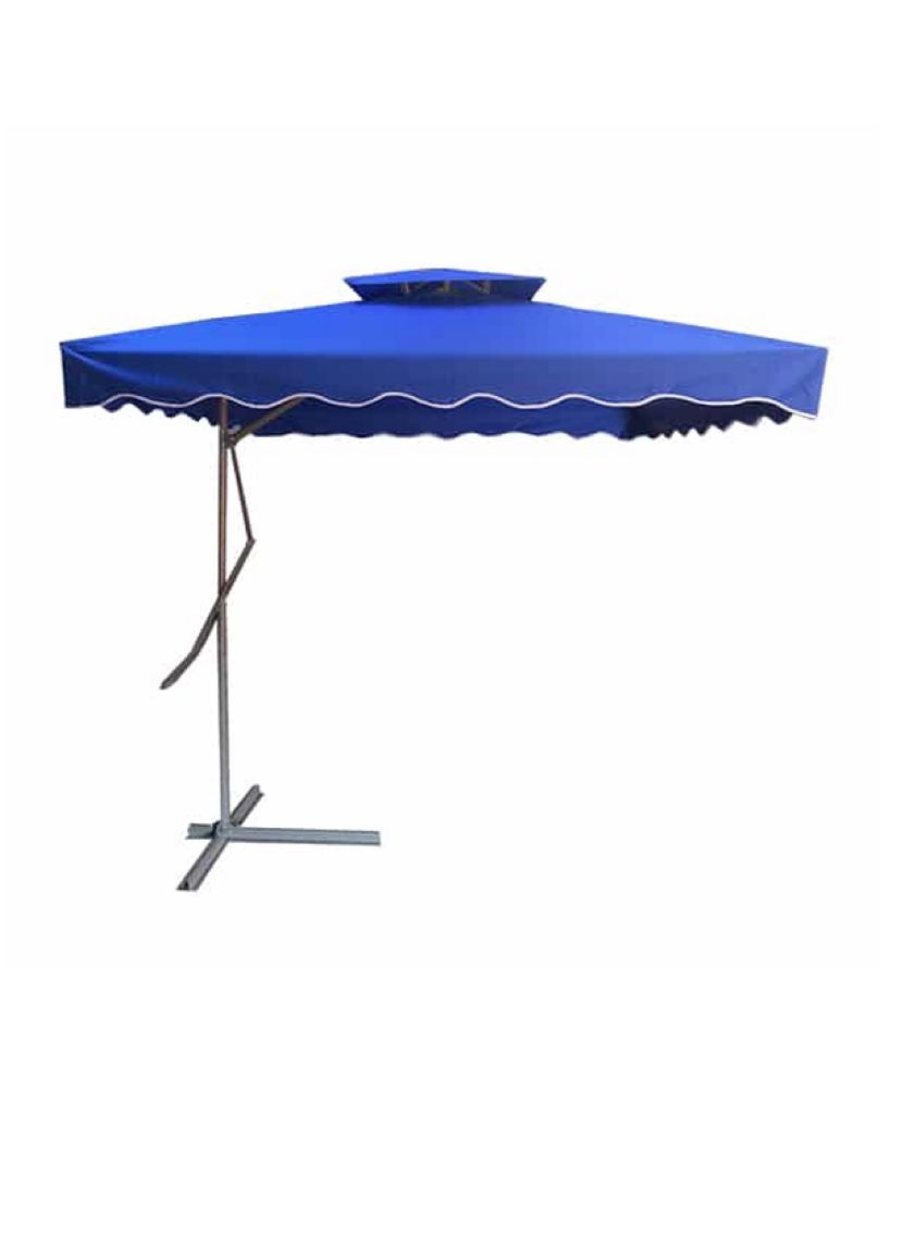 WaveShade Cantilever Patio Umbrella-Blue