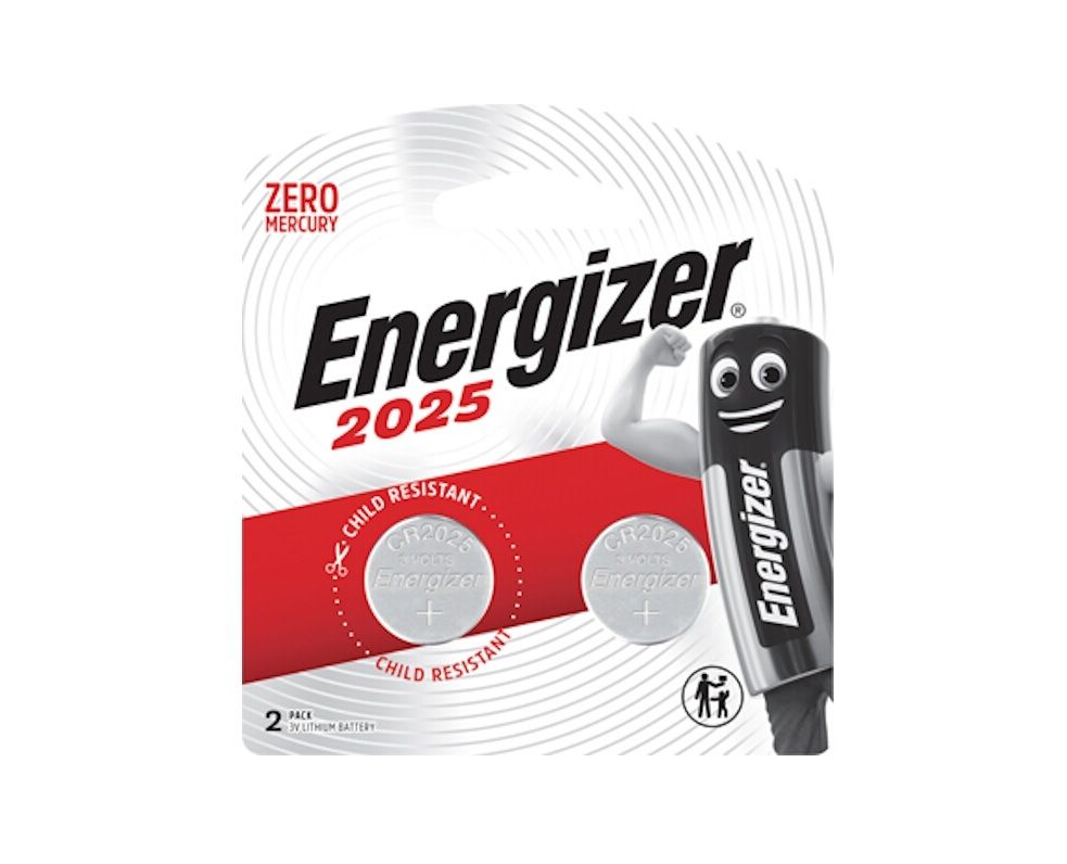 Energizer - Lithium Coin Battery - 2 Piece - CR2025 - 3V