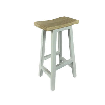 Vredendal Pearl White (70cm) Bar Chair (with Invisbile Sheen Top)
