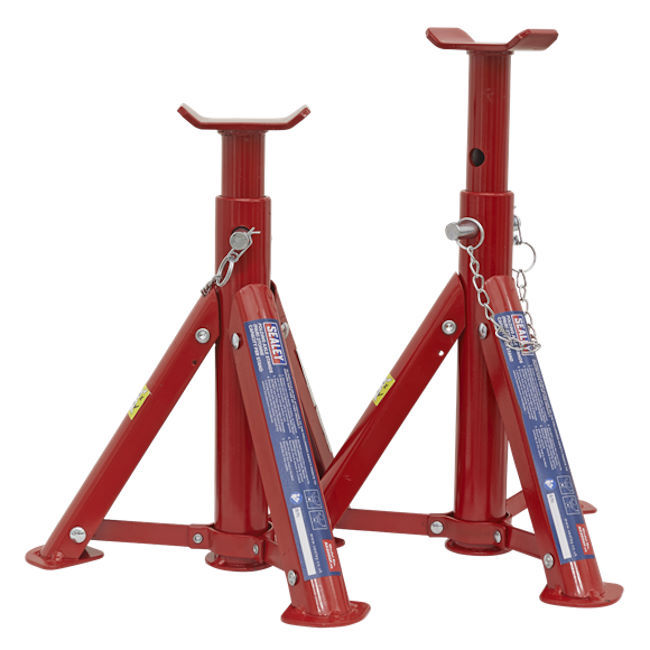 Axle Stands (Pair) 2tonne Capacity per Stand - Folding Type Sealey