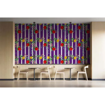 Tsonga African Print Wallpaper Purple