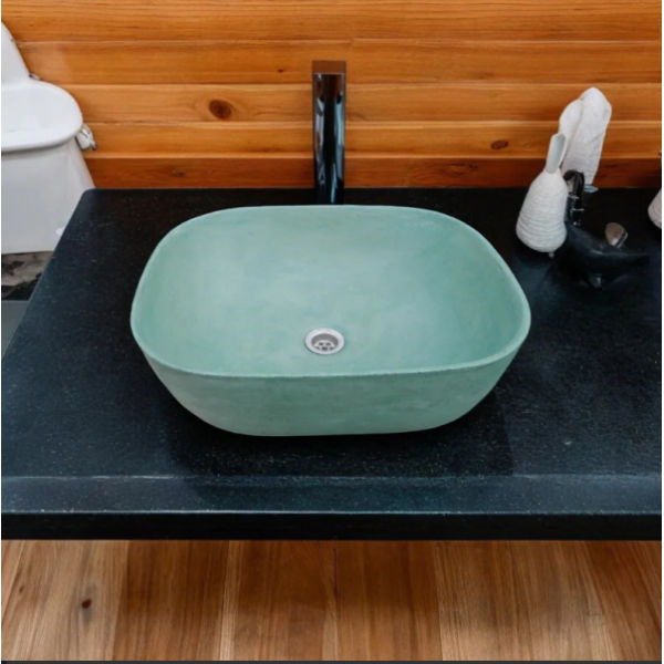 Aquadite Bespoke Green Concrete Basin/Sink 50x40x15.5cm