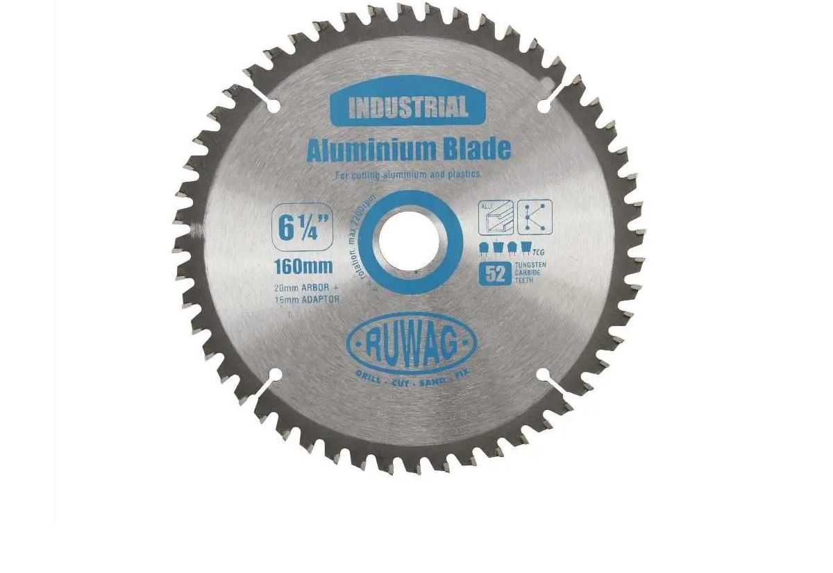 Circular Saw Aluminium Blade, TCT, 52T, 160mm BY WOODLY