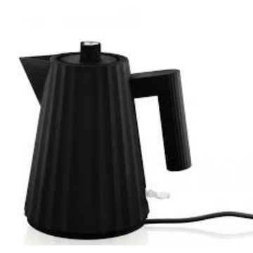 Alessi Plissé Electric Kettle – Black, 1 Litre