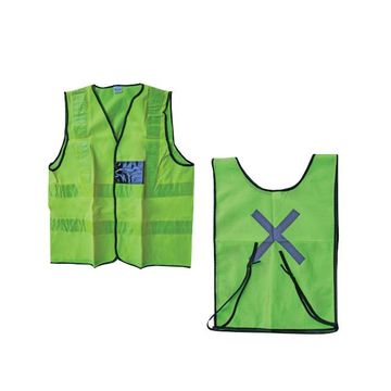 Reflective Waist Jacket Lime X-Large - 3 Pack