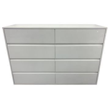 Madiega Furniture - Blisswood High Gloss 8 Drawer Wide Chest of Drawers
