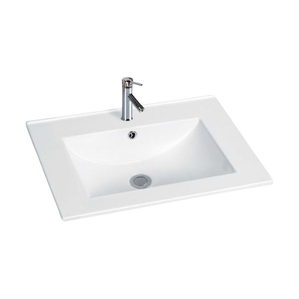 VANITY BASIN - WHITE - 600X480X190MM