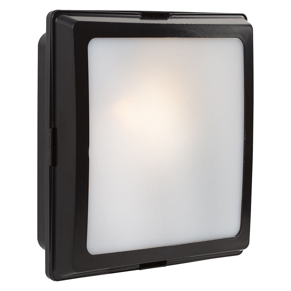 Eurolux - ABS - Square - Bulk Head - 1xE27 - Black