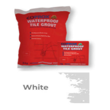 Coprox Waterproof Tile Grout White 1kg