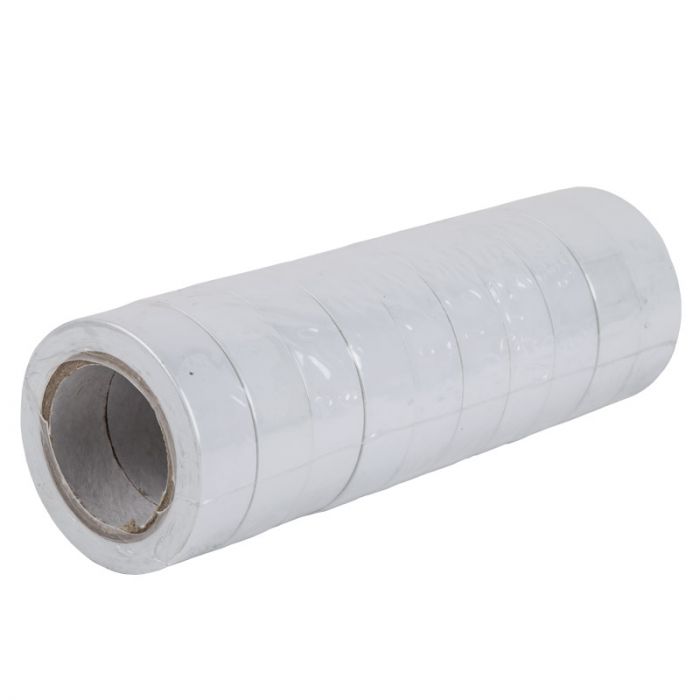 Nexus - Insulation Tape - White - 10m - Bulk Pack of 10