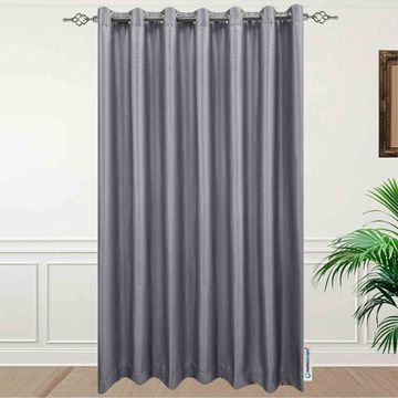 Matoc Designs Curtain - Blockout Shimmer Grey - Eyelet - 400cm W x 233cm H