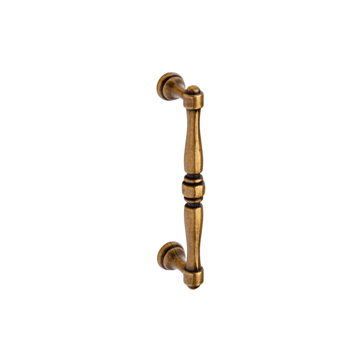 Round handle antique brass 96mmctc