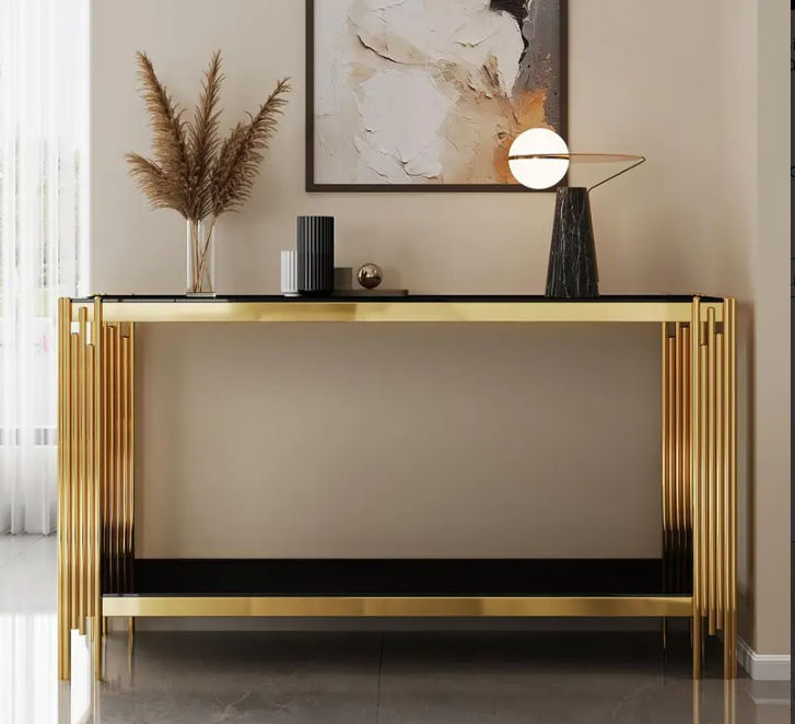 Royal Console Table -Black/Gold