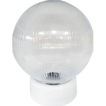 6" Puma B22 Ceiling light Fitting Clear Prismatic