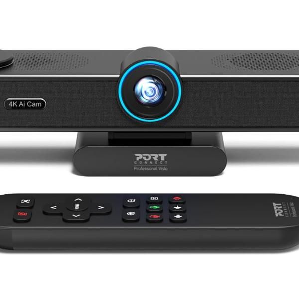 Port Connect All-in-one Conference Cam regroups camera + microphone + speaker 4k@30Hz