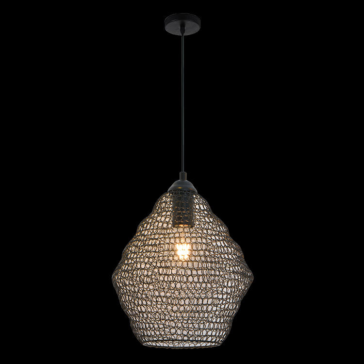 230v 40W Medium Phantom Pendant Black