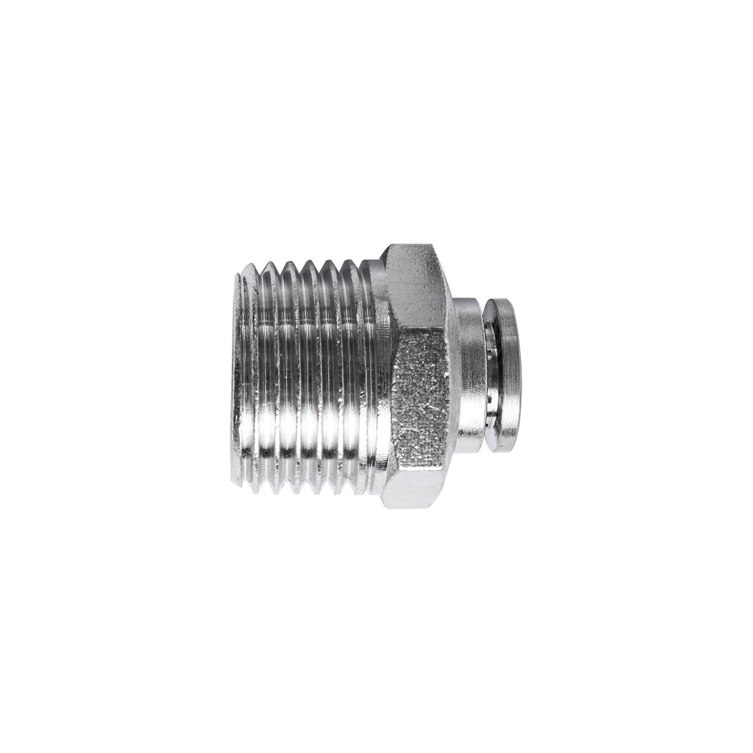 Metal Pu Fitting Straight 8Mm X 1/2" M