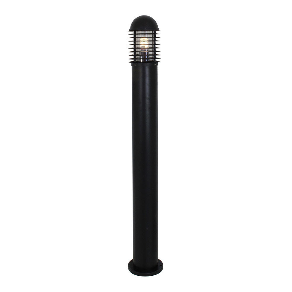 Lourve - Narrow Bollard - Black