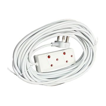 20m Extension Cord With A Two-Way Multi-Plug Extension Lead
