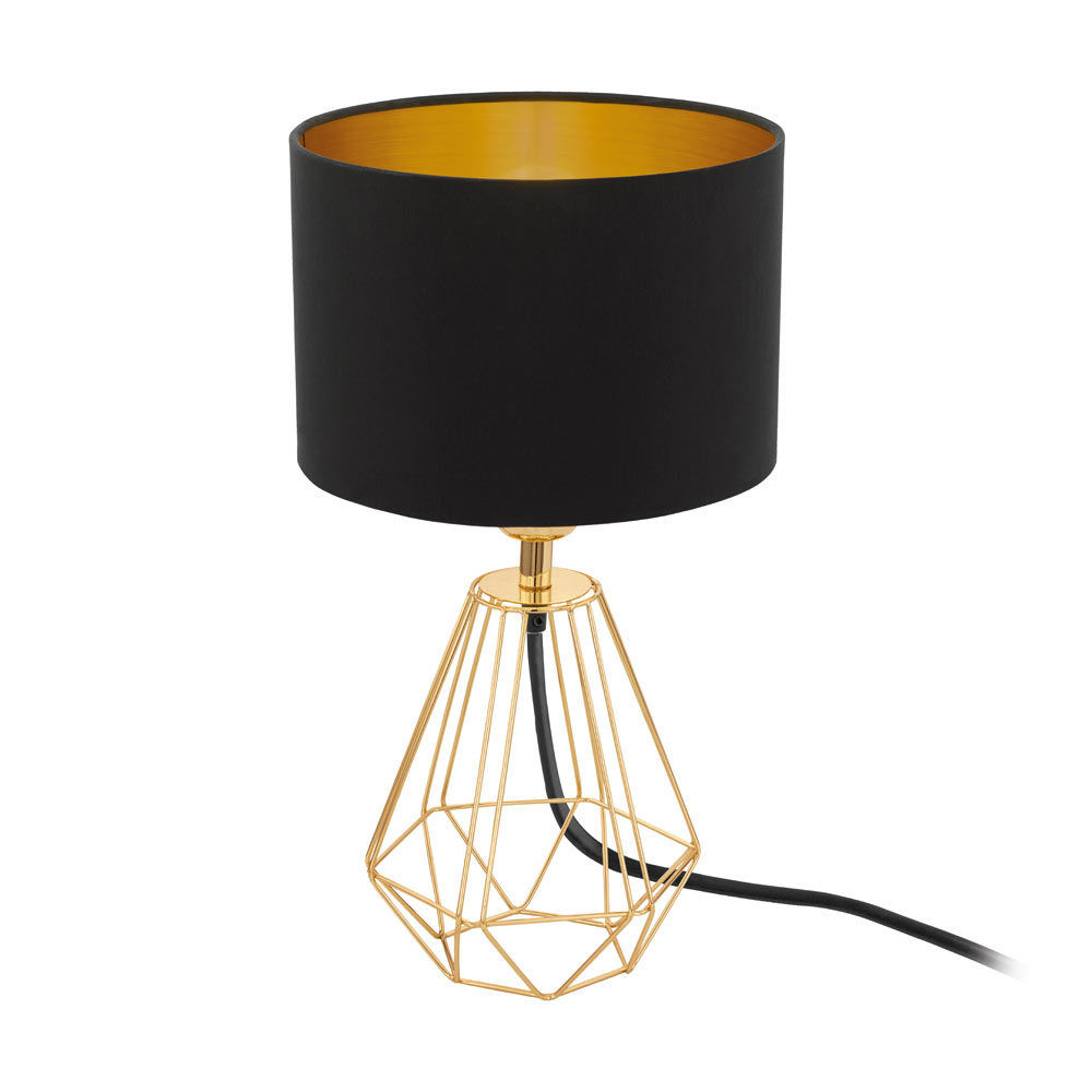 Car Lightson2 - Table Lamp - 165mm - Black/Gold