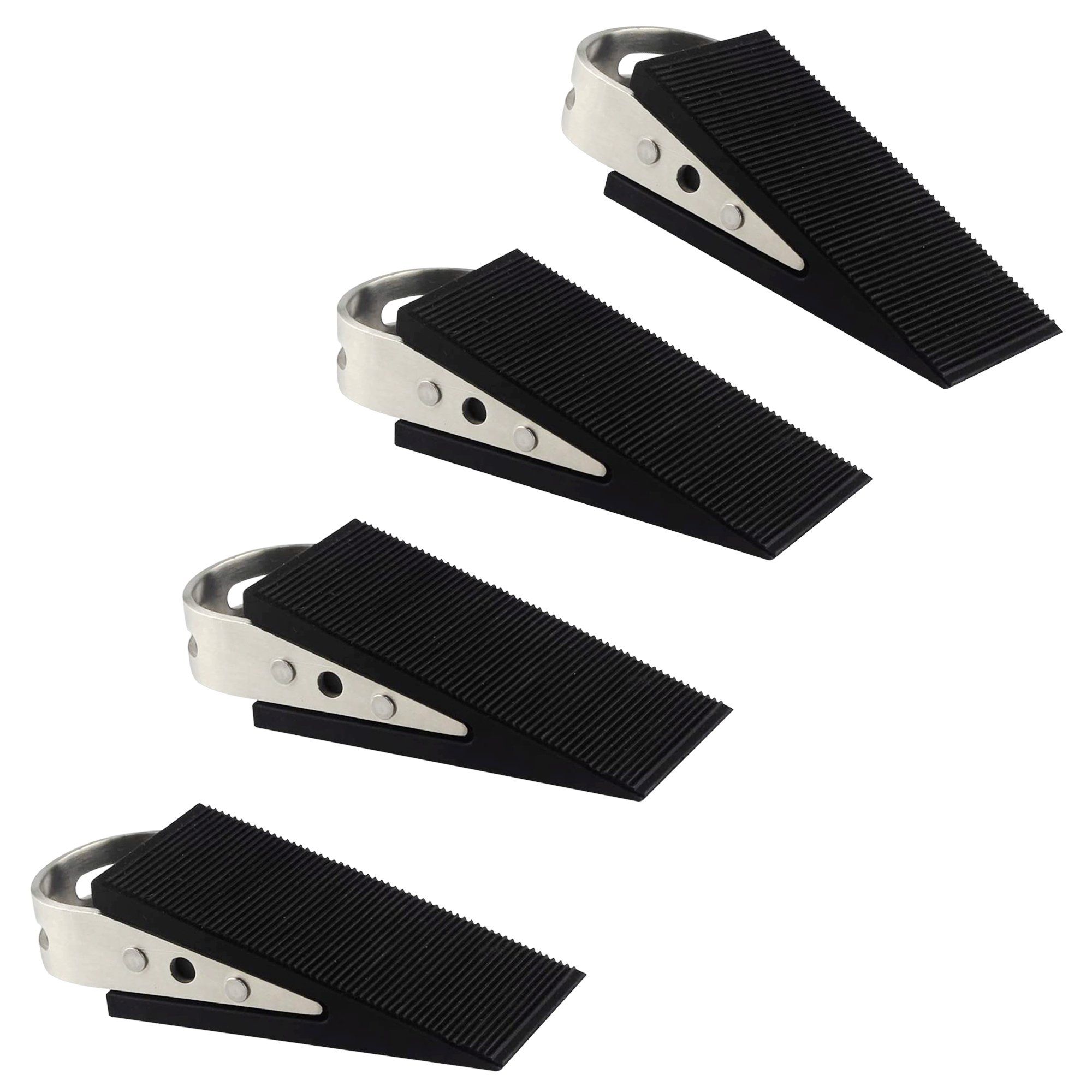 Rubber Door Stopper Wedge - 4Pcs