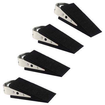 Rubber Door Stopper Wedge - 4Pcs