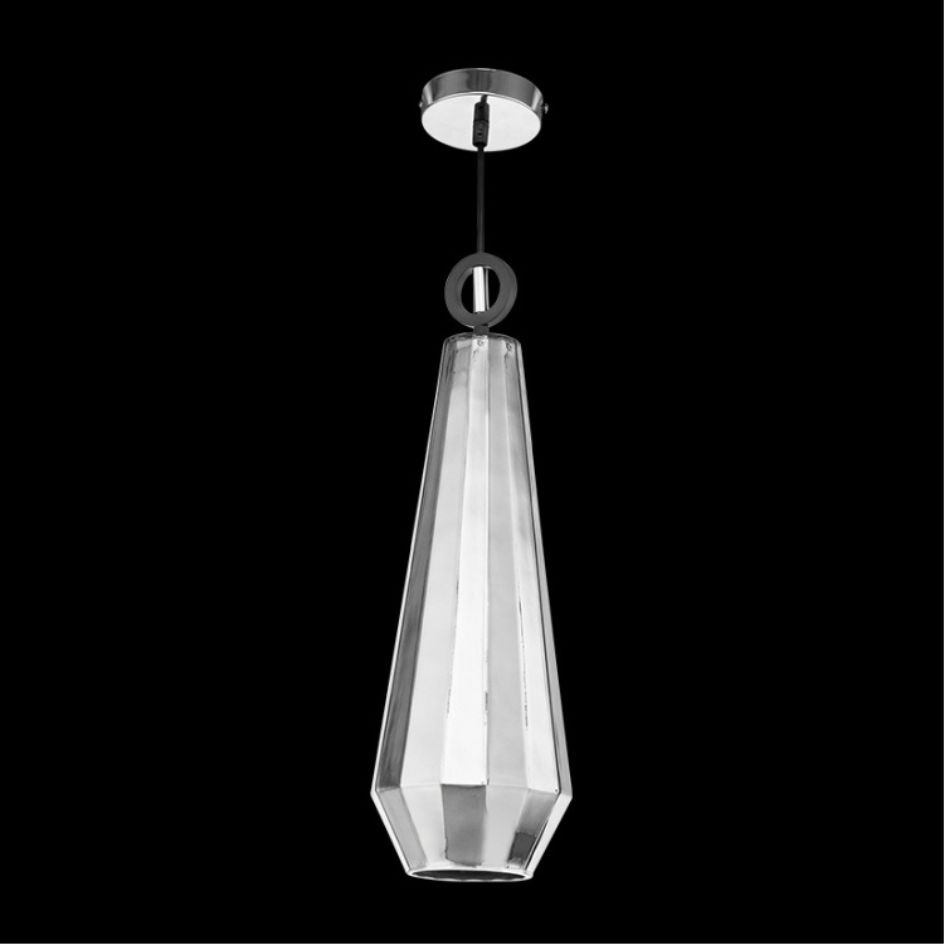 �230v 60W E27 Large Diamond Cut Glass Pendant