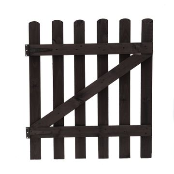 Wooden Picket Fence Gate 900 CCA Treated Pine Black
