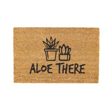 Aloe There Coir Doormat Design 700 x 400mm