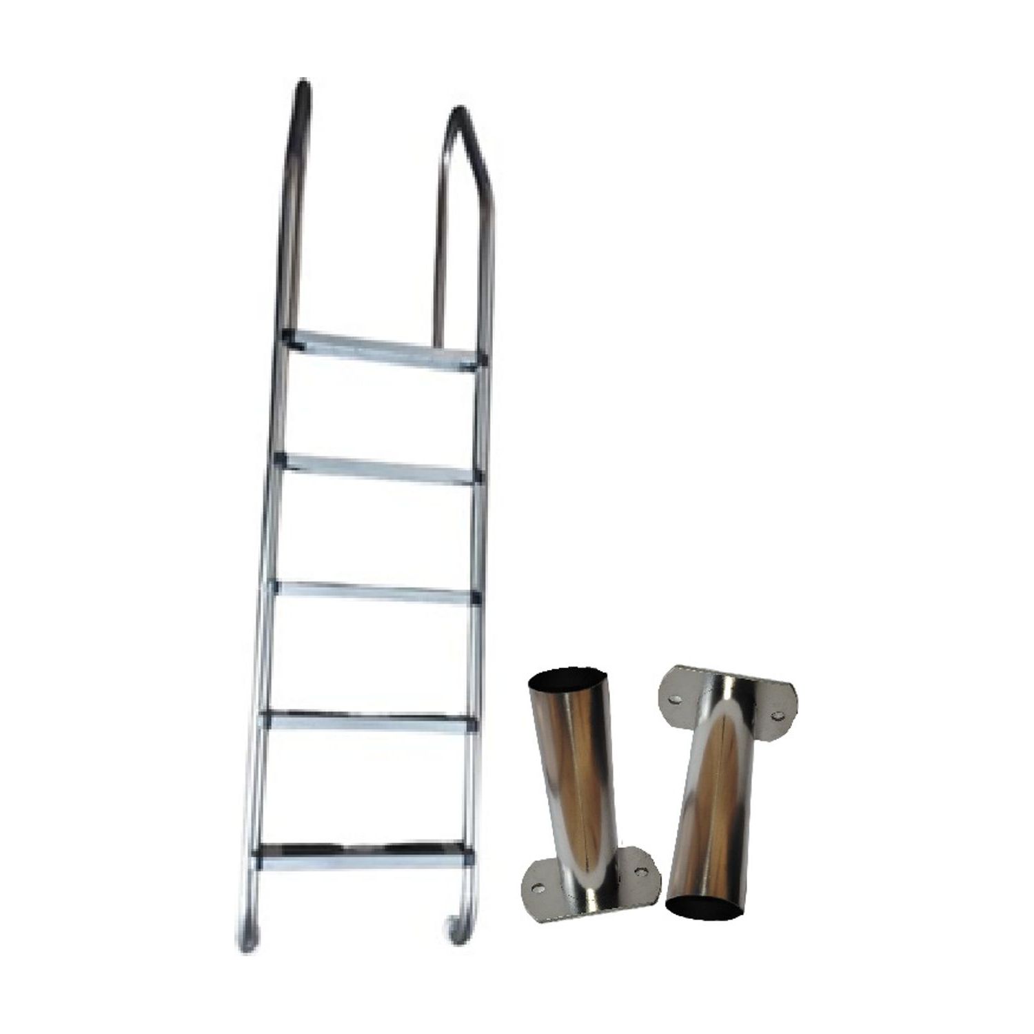 5 Step Swimming Pool Ladder incl Surface Mount Brackets