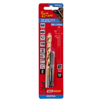 Tap Hss 8X1.25 & Drill 6.7Mm 2Pc Set