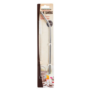 Drinking Straw - Stainless Steel - 20 cm x 6 mm - 6 Pack