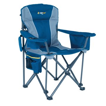 OZtrail Titan Arm Chair Blue 250kg