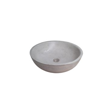 Concrete Round Cement Handmade Basin Countertop Butler Sink 42 x 14cm